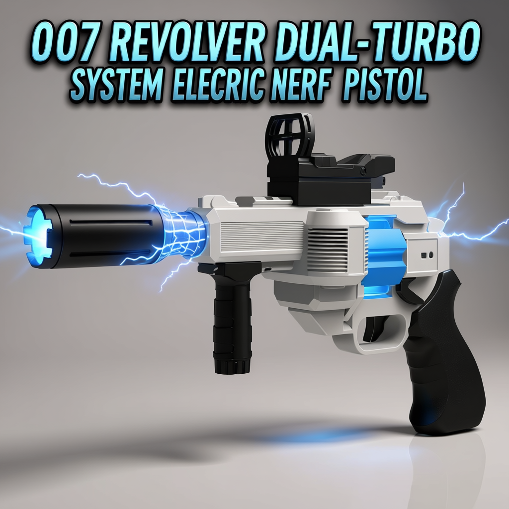 007 Revolver Dual-Turbo System Electric Nerf Pistol – rng