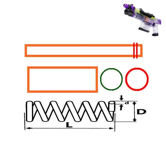 M1 Bread Machine Nerf Blaster Upgrade Accessories