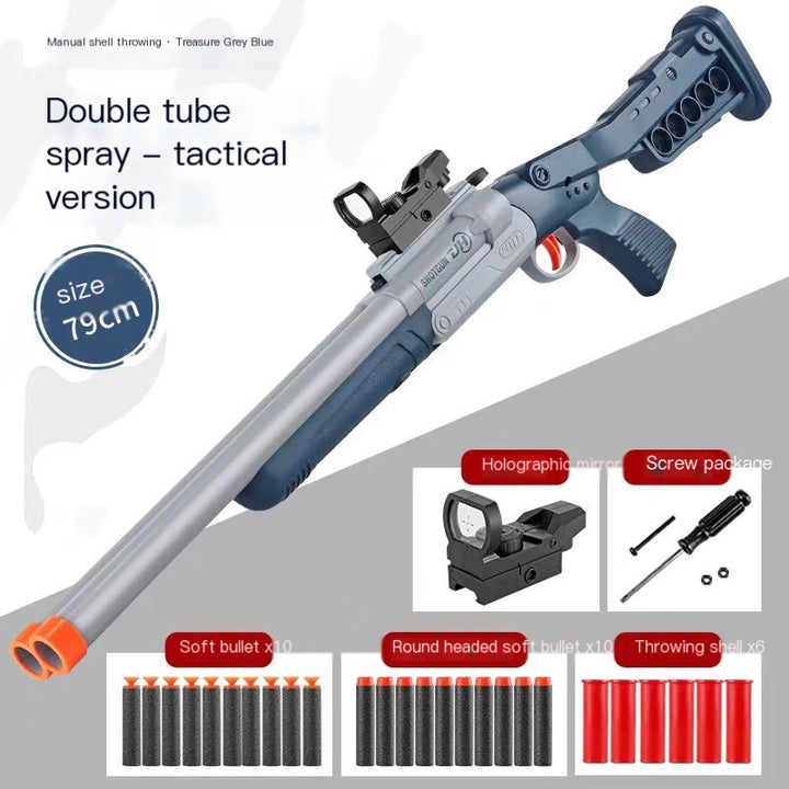 Double-Barreled Shell-Ejecting Gun Nerf Shotgun – rng