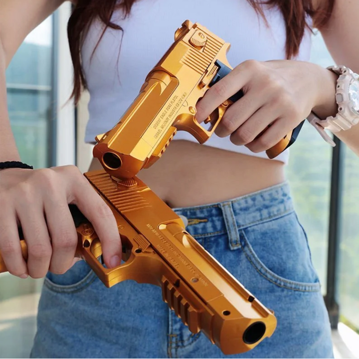 Blowback Shell Ejecting Gold Nerf Desert Eagle – rng