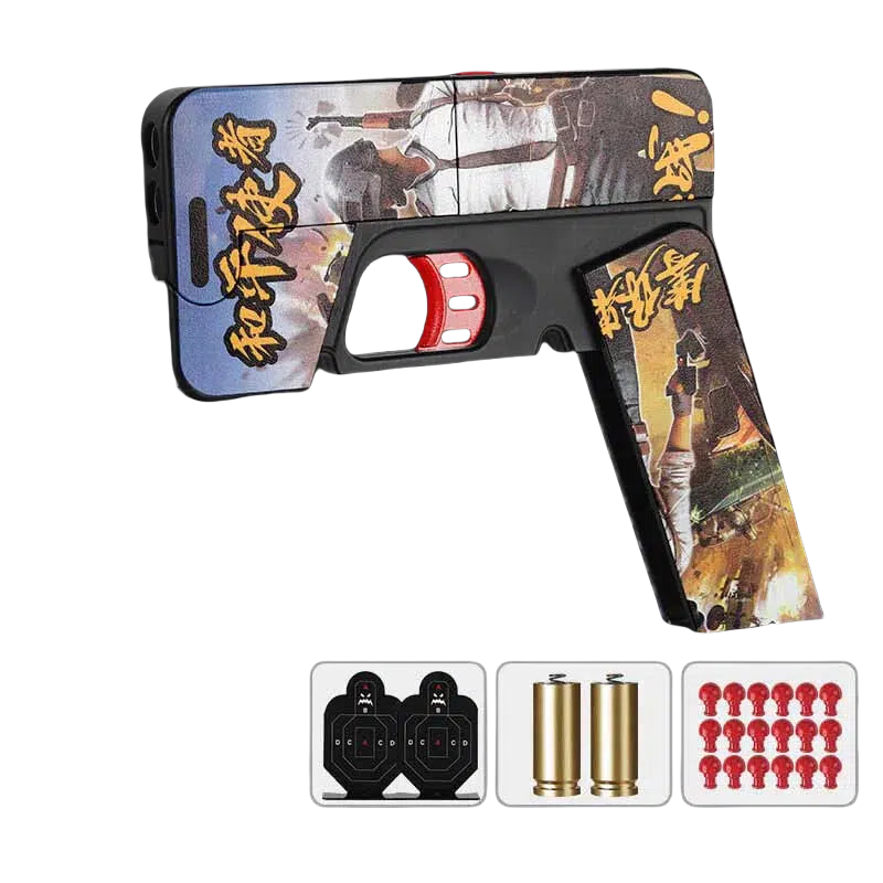 Chinese Style Lifecard Folding Nerf Gun Handgun – rng