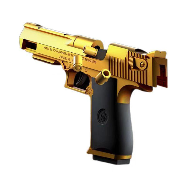 Blowback Manual Gold Desert Eagle Nerf Gun