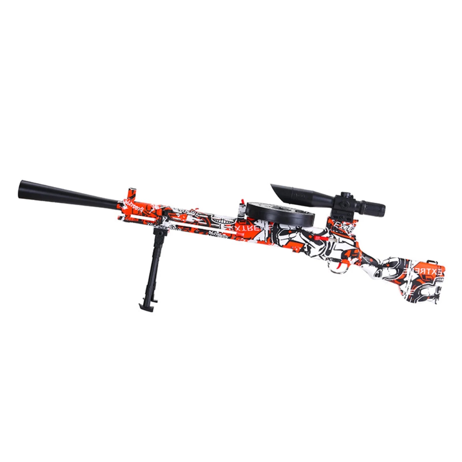 Red DP-28 Gel Blaster Machine Gun – rng