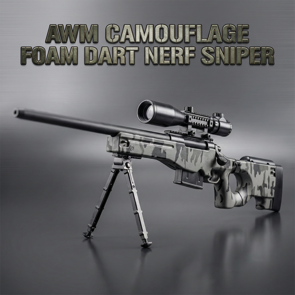 AWM Camouflage Foam Dart Nerf Sniper