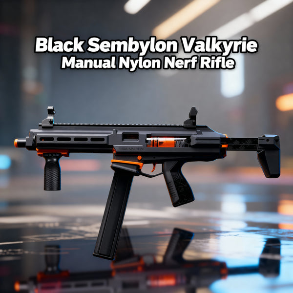 Black Sembylon Valkyrie Manual Nylon Nerf Rifle