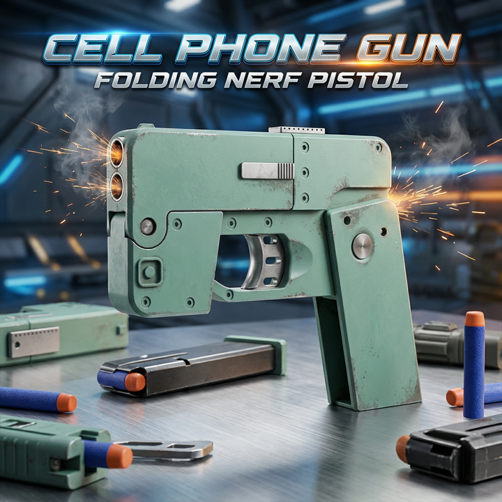Cell Gun Cell Phone Gun Folding EDC Fidget Toys – rng