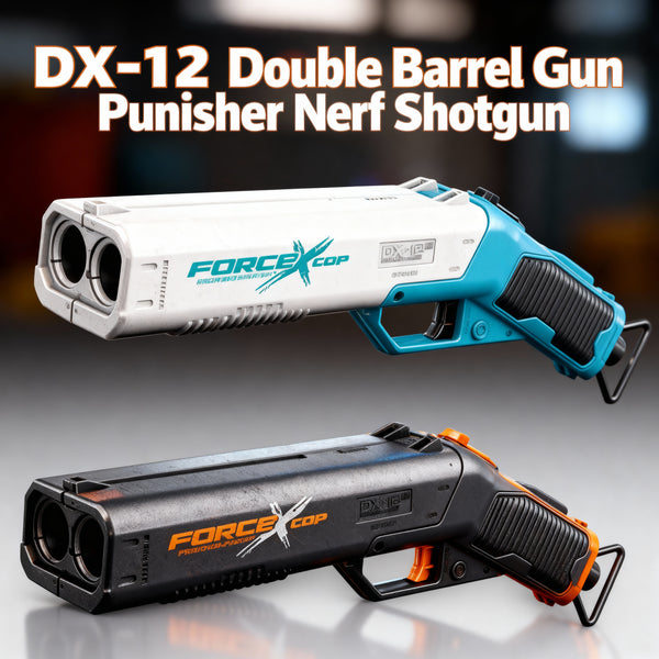 DX-12 Double Barrel Gun Punisher Nerf Shotgun