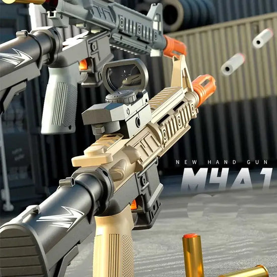 M4A1 Folding Shell Ejecting Gun Nerf Rifle – rng