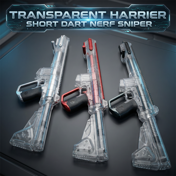 Transparent Harrier Short Dart Nerf Sniper