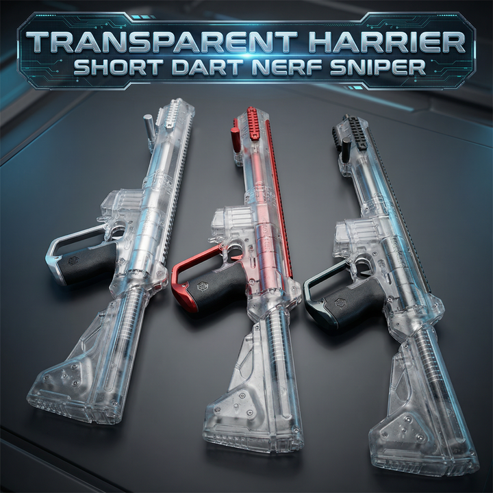 Transparent Harrier Short Dart Nerf Sniper