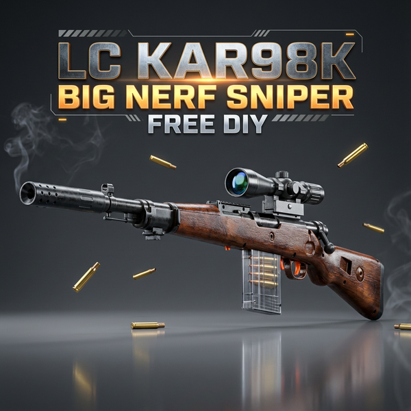 LC Kar98k Gun Nerf Sniper With Tactical Sling
