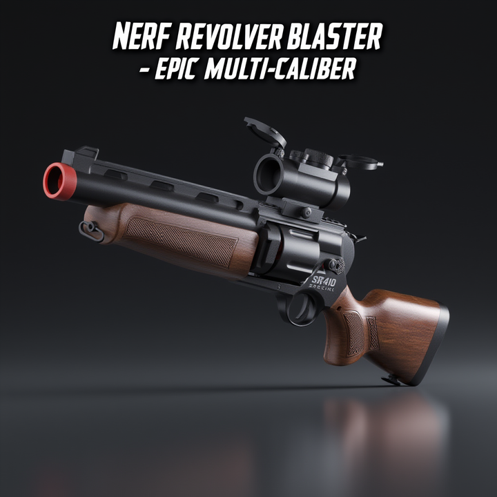 sr-410 nerf revolver shotgun tan gray plastic shell eject