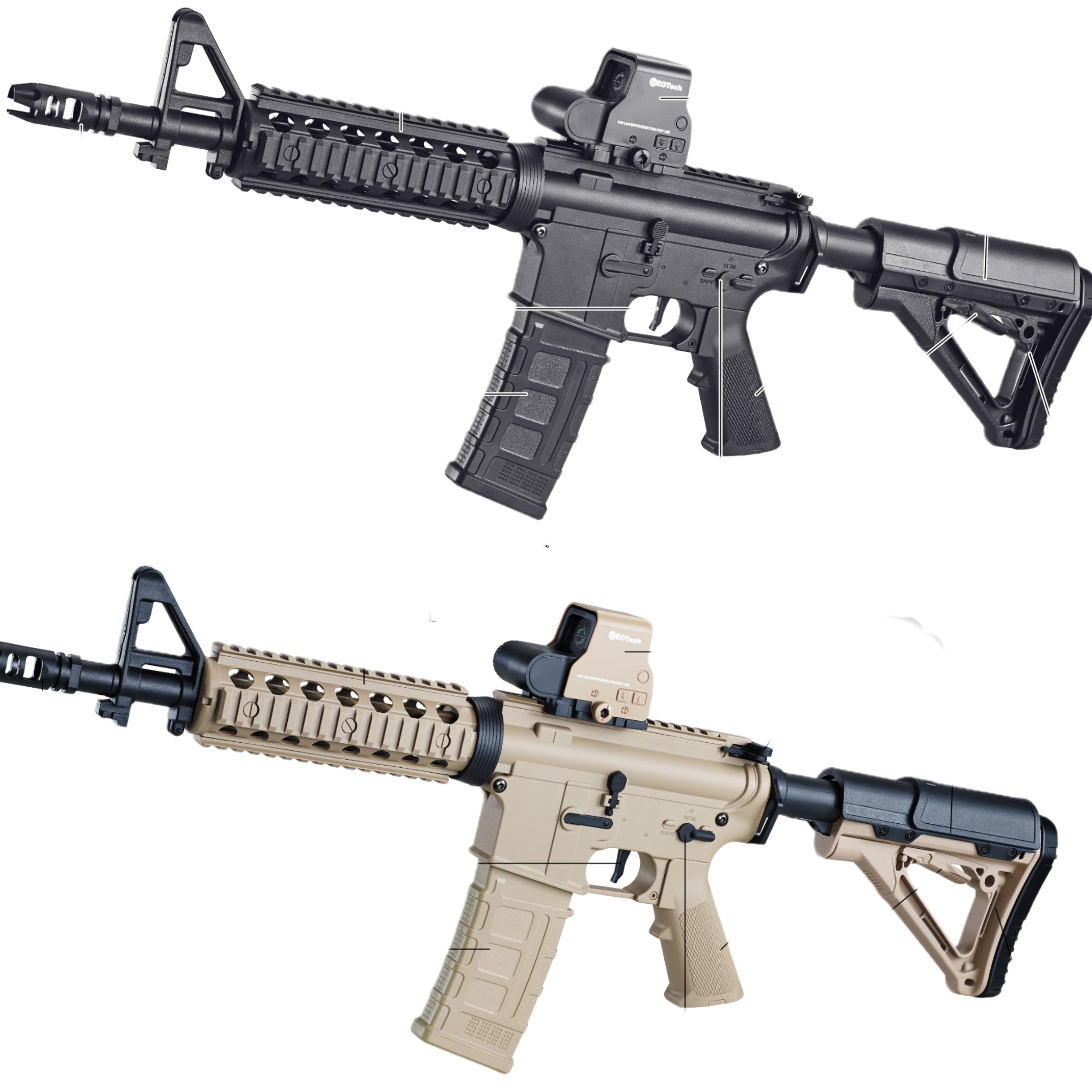 BH Nylon Dual Modes M4A1 Gel Blaster Rifle – rng