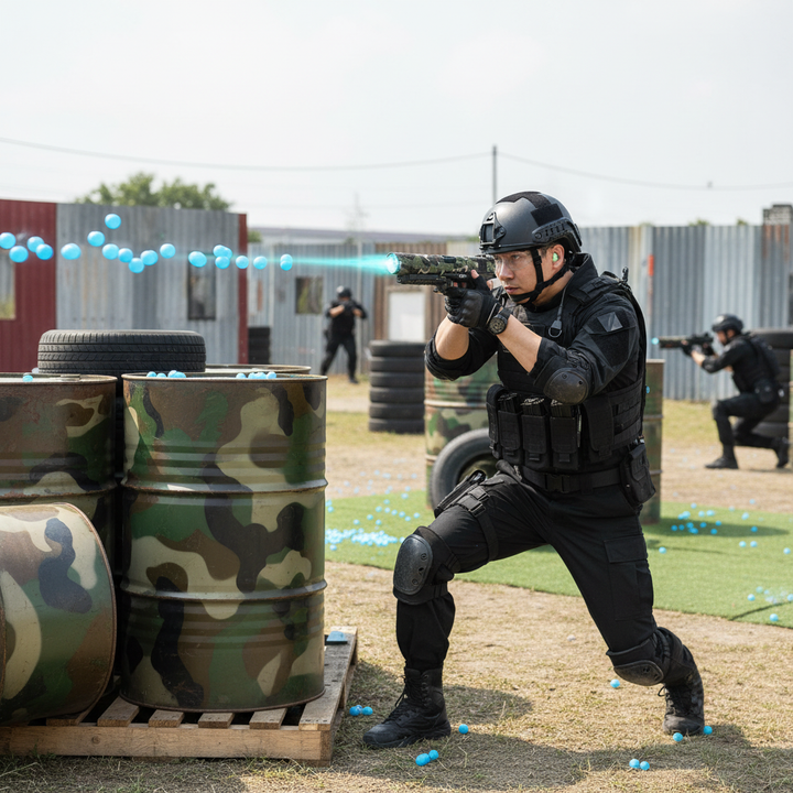 TTI 2011 Gel Blaster Action Scene - Outdoor Competitive Gameplay 15-20m Range